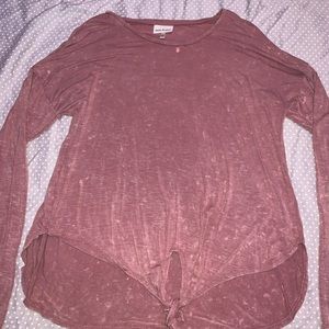Distressed Knotted Shirt